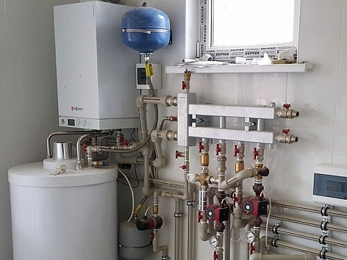 Монтаж газового котла в Фаниполе
