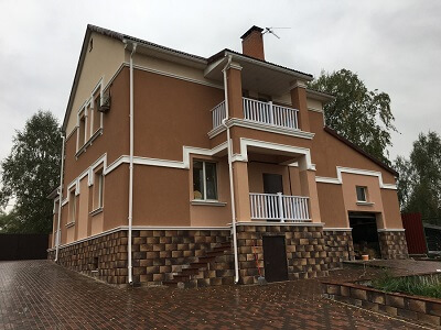 Наружная отделка дома в Фаниполе